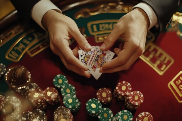 Live dealer table in action